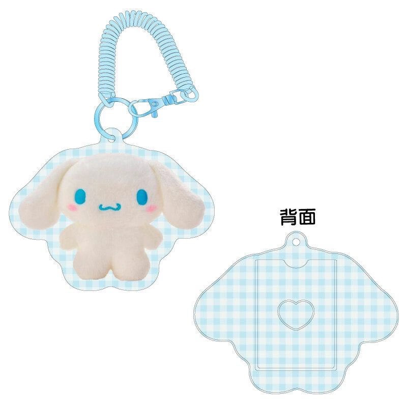 Sanrio|Character-shaped Pass Case - Pitatto Friends Photo多巴胺格纹系列可爱人物造型线圈便携式卡套|约17×1×13cm