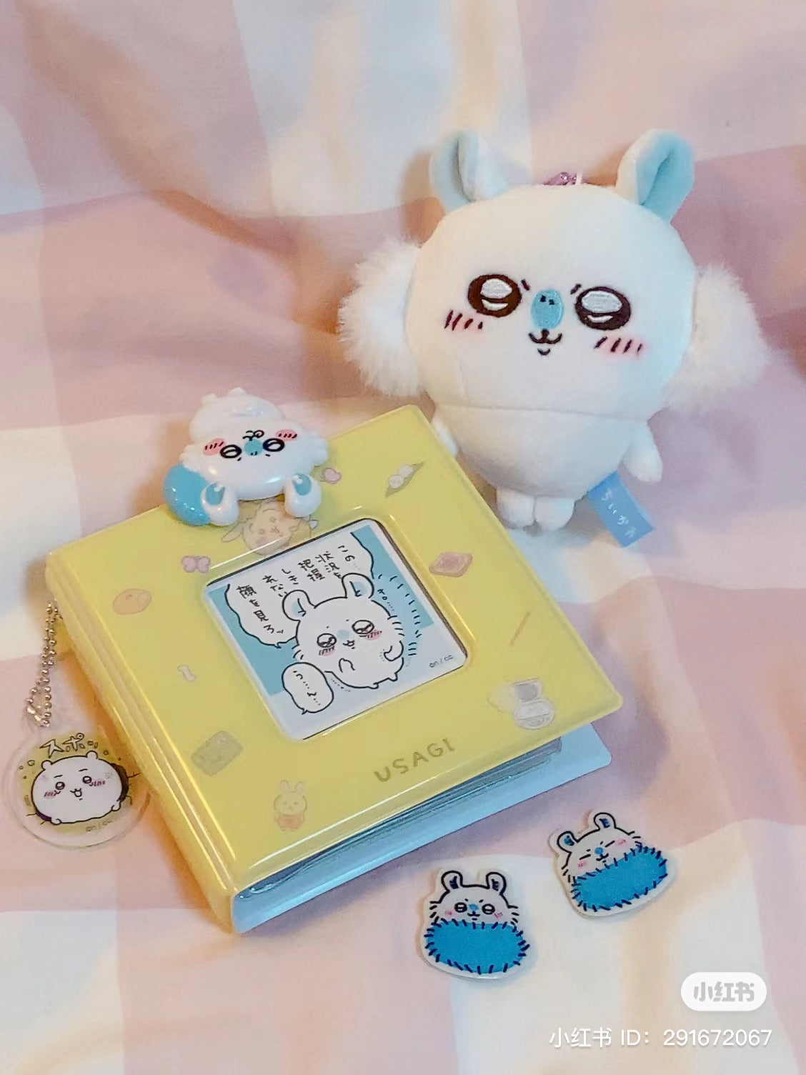 Chiikawa 吉伊卡哇|软软外壳卡册/手掌相册/拍立得相册/邮票/贴纸收藏/抽卡收藏/侧面还可挂挂链|10卡位入