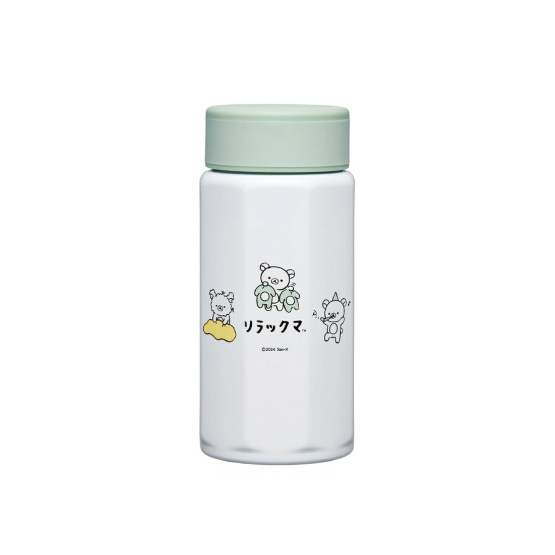 Rilakkuma轻松熊|Water Bottle Rilakkuma Skater Stainless Steel Bottle可爱图案八角形不锈钢保温杯/保冷杯|约350ml