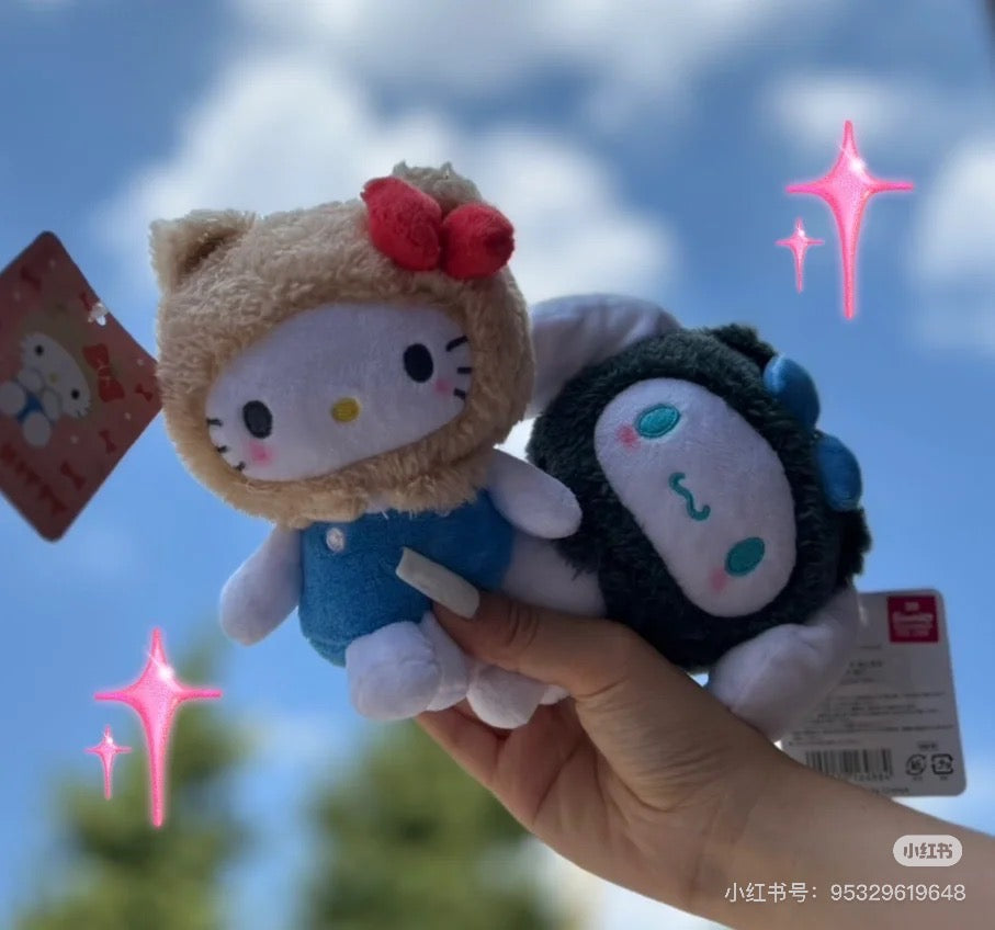 Sanrio|Animal Mascot Pouch Keychain|5.0 x 10.0 x 14.0cm approx.