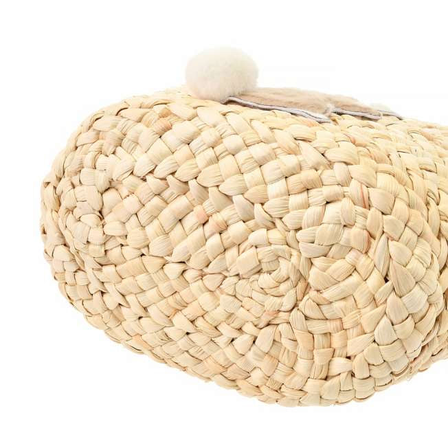 Disney迪士尼|东迪夏日柔软Bonnie邦尼兔草编包/菜篮子/沙滩包|约12x 31.5x 14.5 cm