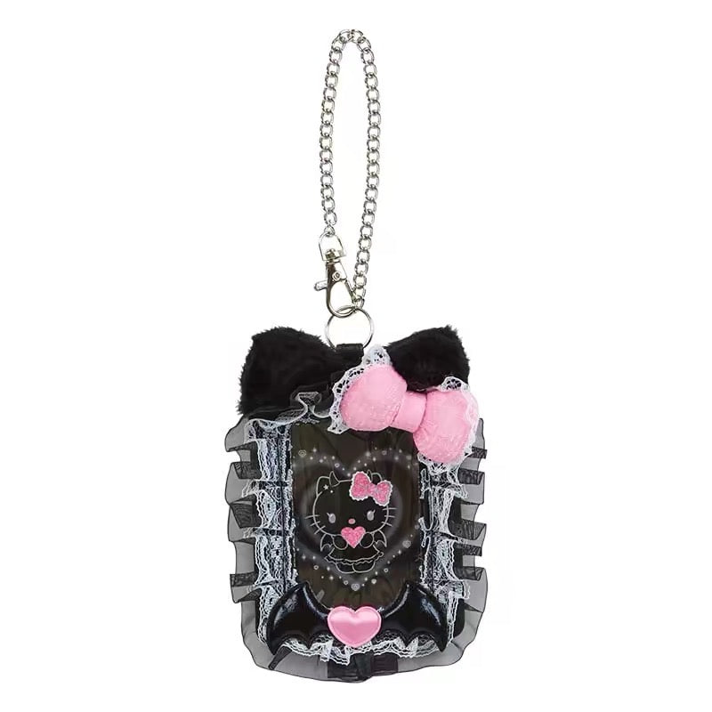 Hello kitty凯蒂猫|Sanrio Hello Kitty Card Case/ Angel and Little Devil天使恶魔应援卡包/背面也有可爱图案 |约13.5 x 11.1 x 2.8cm
