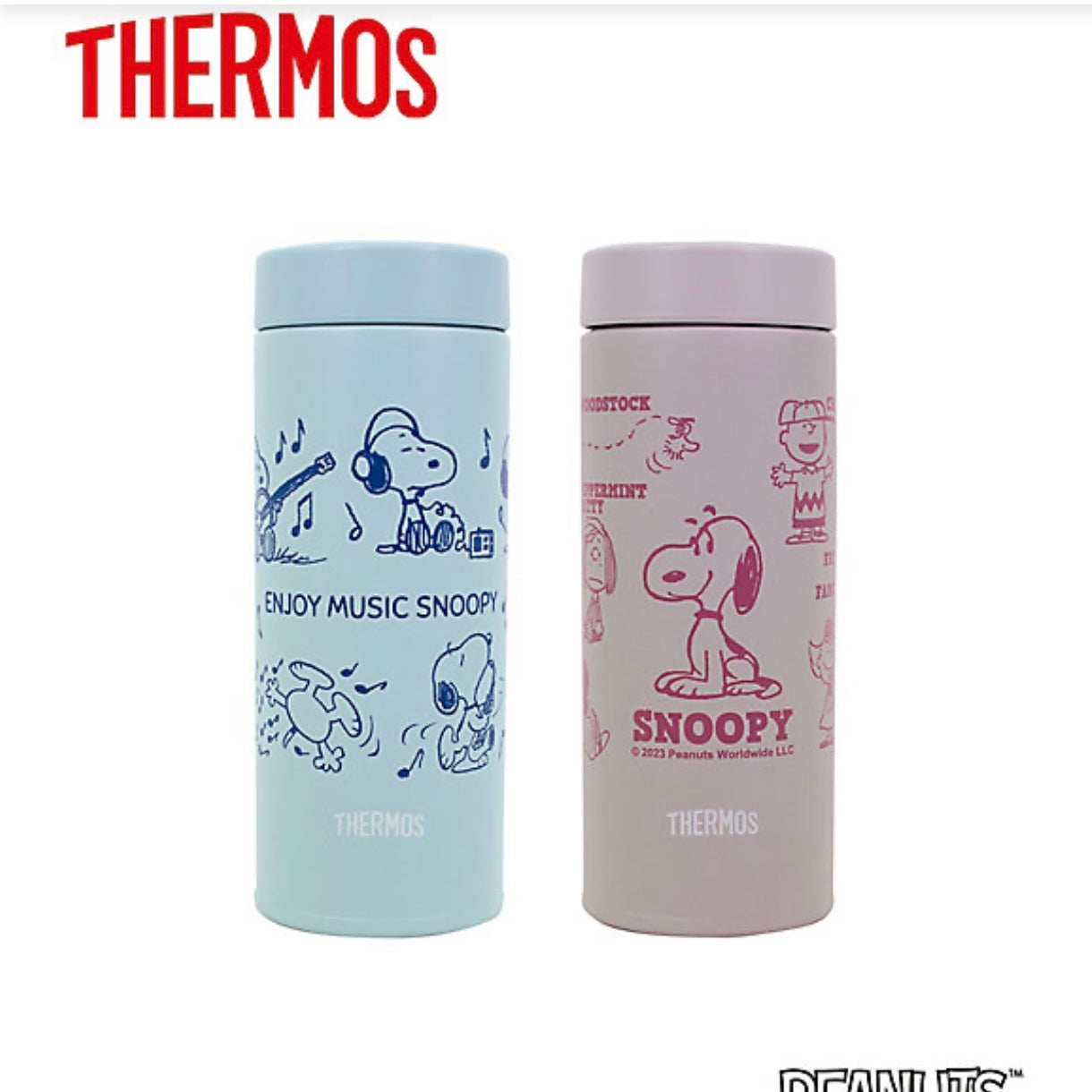 Thermos|Snoopy史努比2023新款拧盖形限定保温杯|350ml