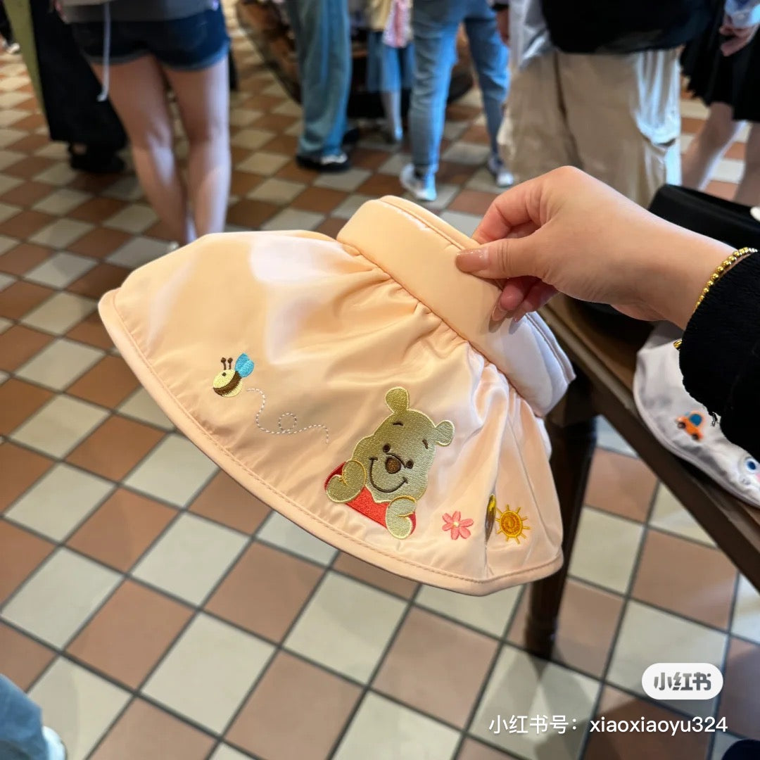 Disney SH|可爱角色刺绣图案夏天防晒贝壳遮阳帽