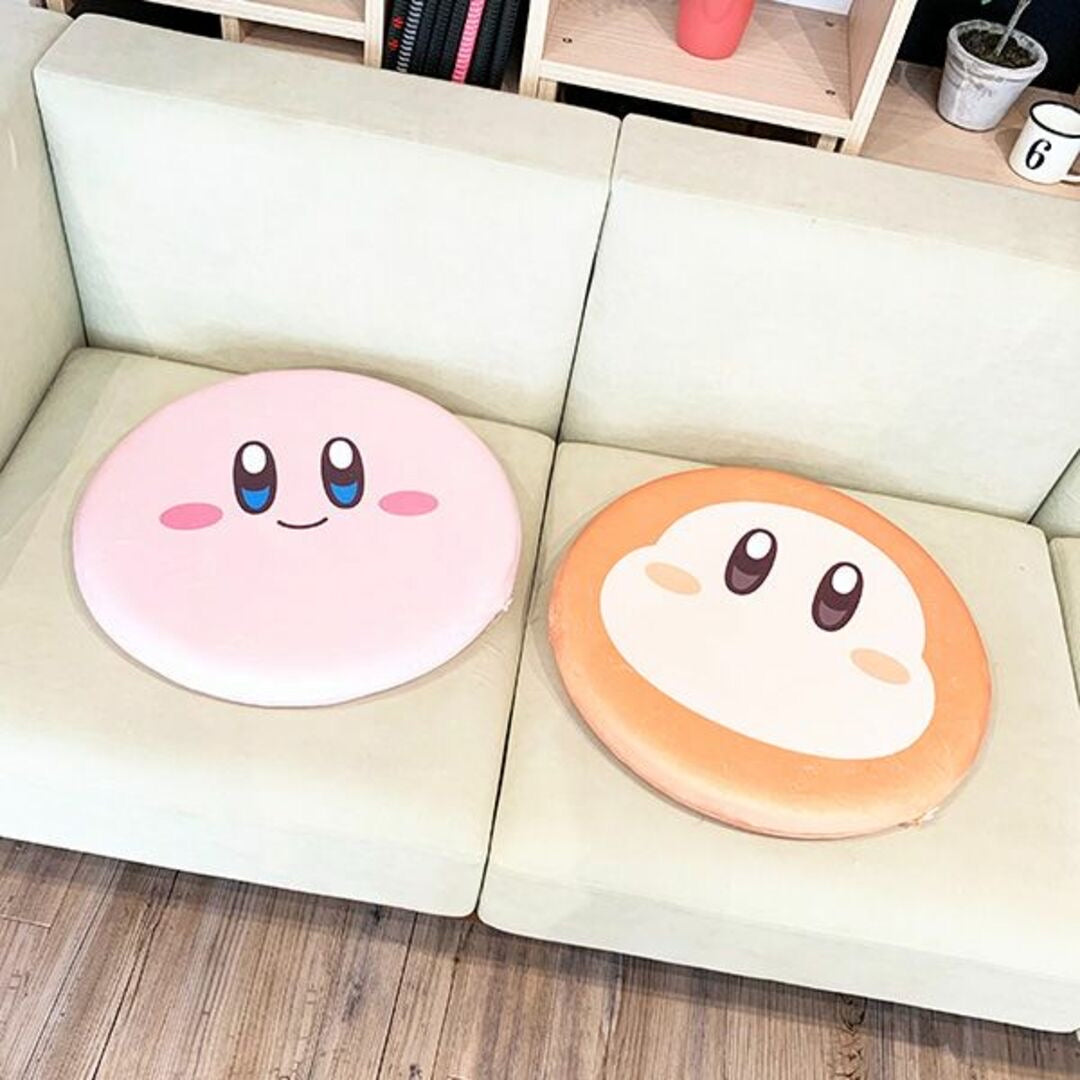 Kirby|可爱角色大脸坐垫/椅垫/汽车坐垫/可拆洗|约D40 x 4.5cm