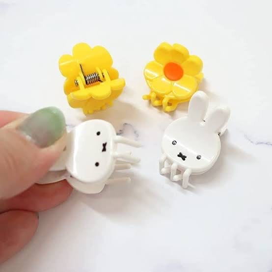 Miffy米菲|造型小夹子/束发夹|4枚/W22 x H30 x D33 mm