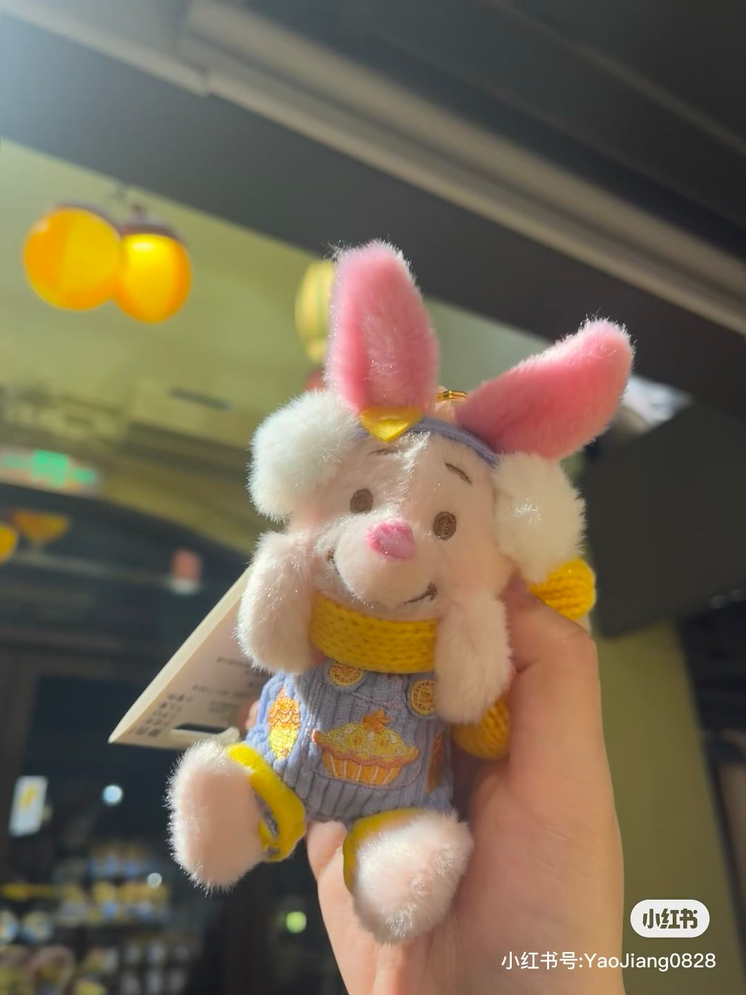 Disney SH|冬日维尼和朋友们限定戴毛茸茸帽子围巾挂件