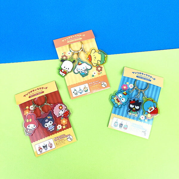 Sanrio|亚克力角色三连钥匙扣/钥匙圈
