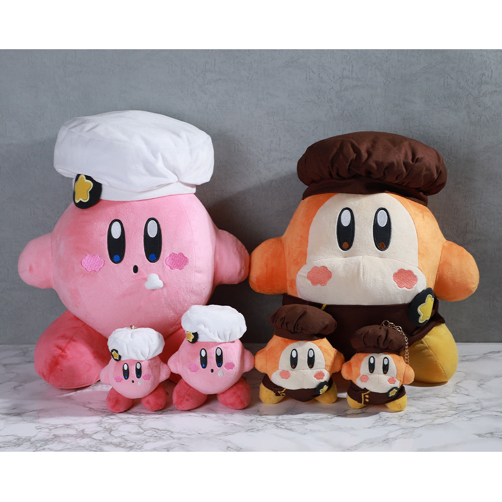 Kirby|cafe厨房限定咖啡色厨师服公仔L号|約H380×W300×D270mm