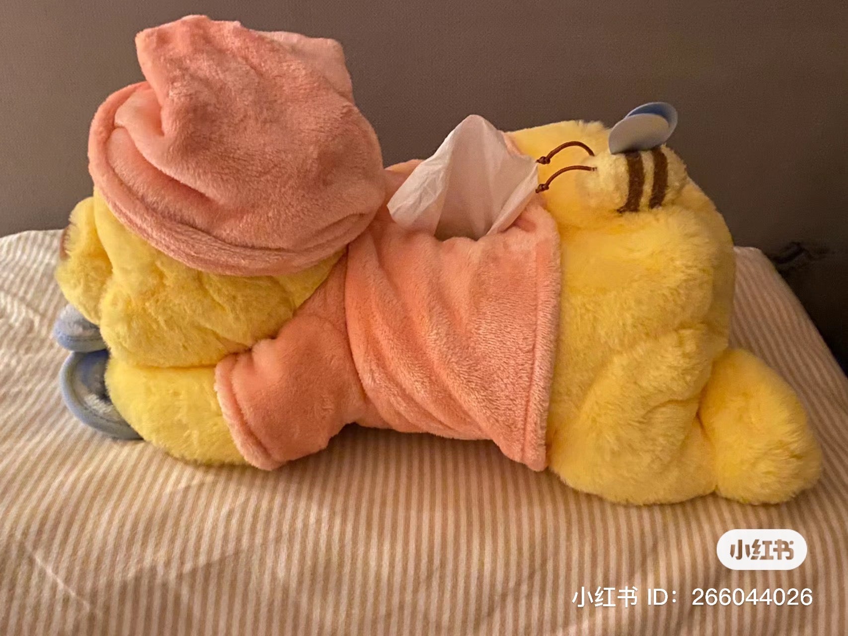 Disney SH|winnie the pooh居家维尼/晚安睡帽噗噗纸巾套/玩偶