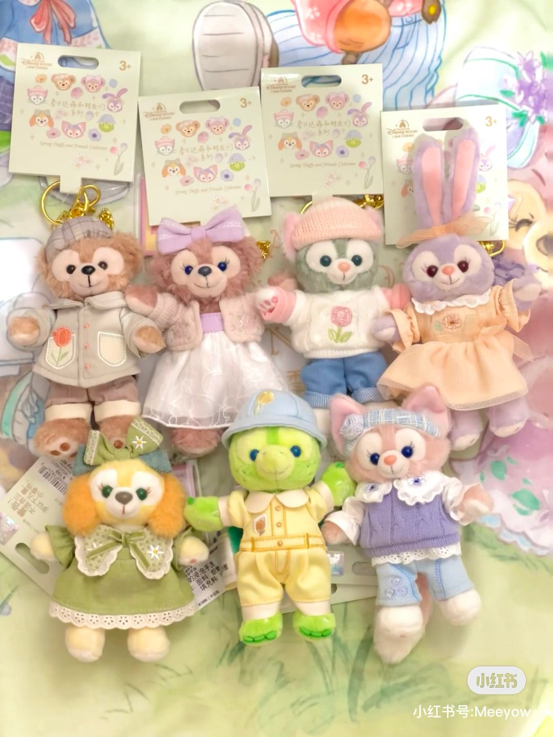 Disney SH|春日达菲和朋友们系列站姿挂件/包挂