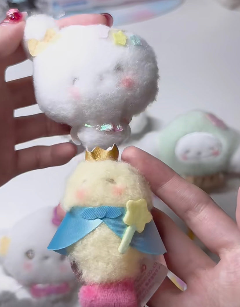 Sanrio|Secret Brooch - Cogimyun / Angel Play Party Blind Box天使小麦云生日系列可爱角色毛绒胸针盲盒/全8种|1枚入