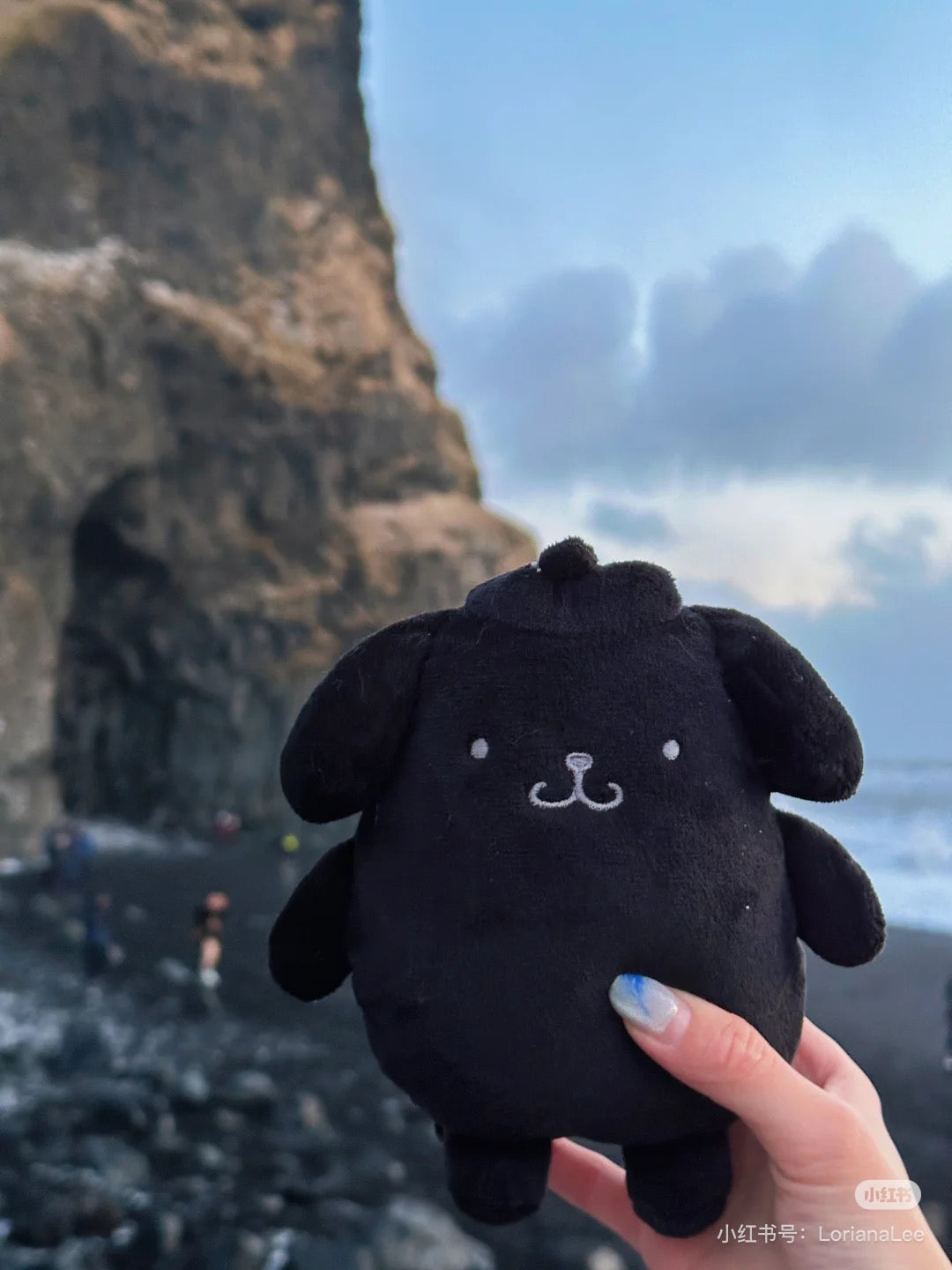 HelloKitty|avail black Mascot Holder /Plush Keychain