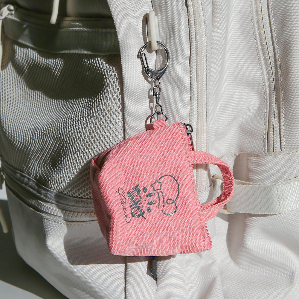 Kirby星之卡比|cafe限定卡比托特包形零钱包挂件/ipods耳机收纳|約W100×H105×D40mm