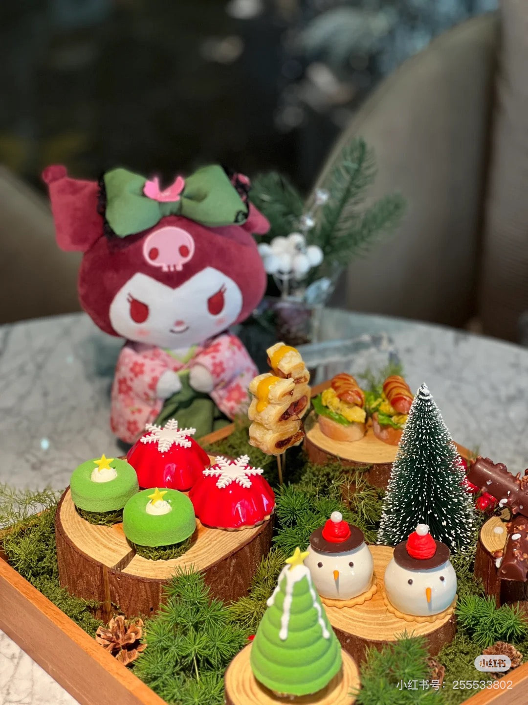 Sanrio|Matcha Sakura Kimono Mascot Holder /Plush Keychain|90×120×60mm approx.