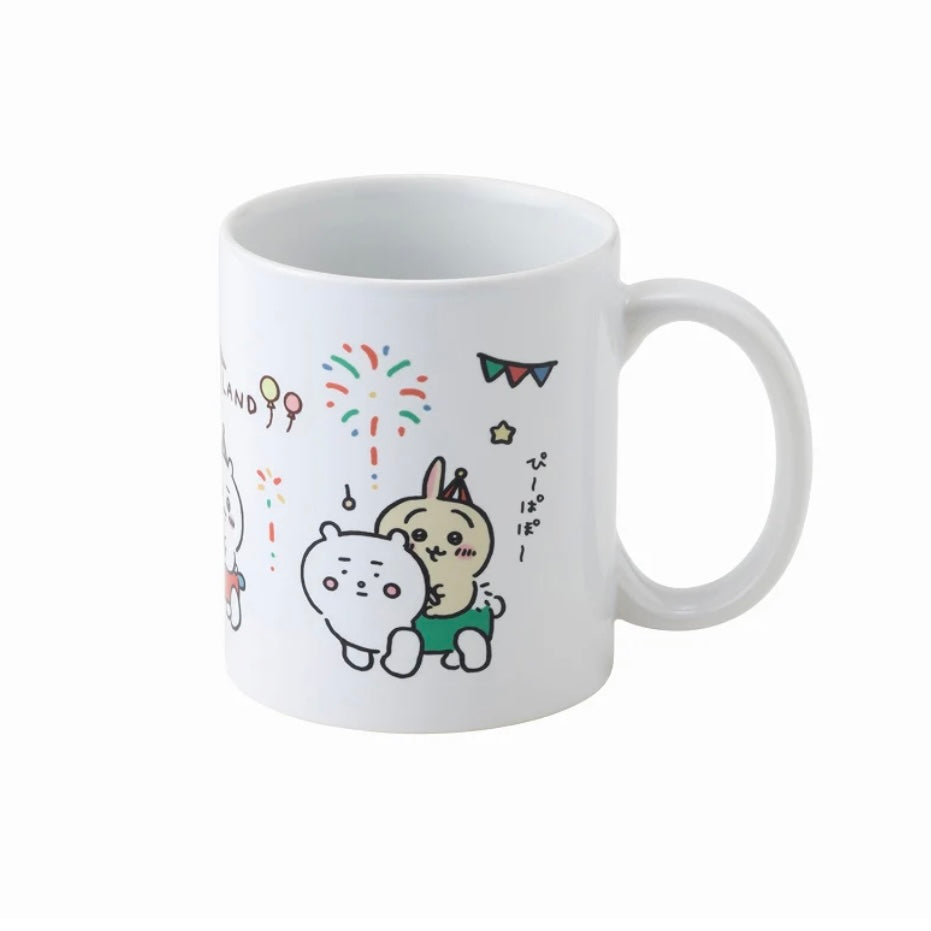 Chiikawa 吉伊卡哇|日本制游乐场/游乐园三小只骑骑乐马克杯|約H95×Φ82mm