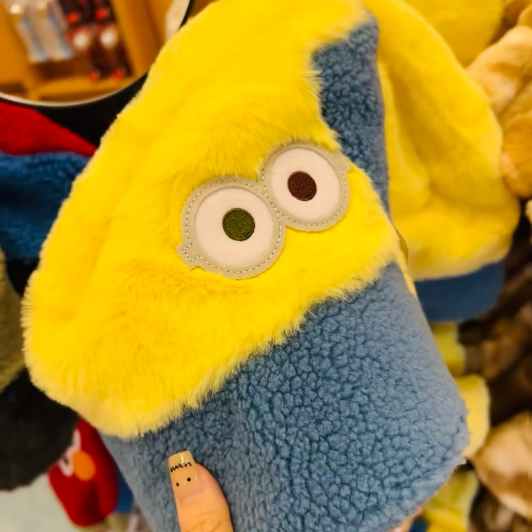 Minions|小黄人毛茸茸渔夫拼色帽