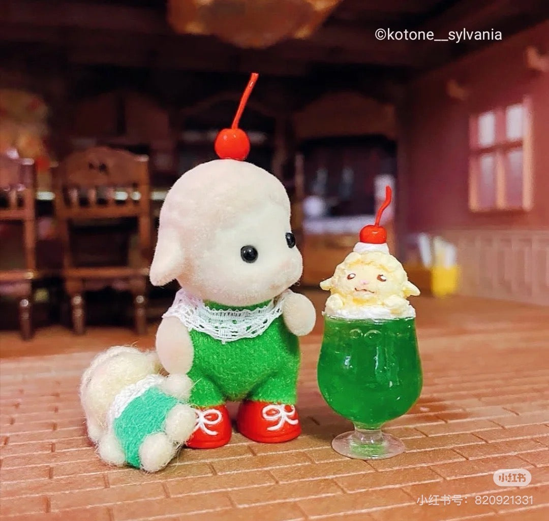 SylvanianFamilies森贝儿家族|Sheep Baby绵羊宝宝包包帽子站宝套装/四肢可动/玩具/过家家5620