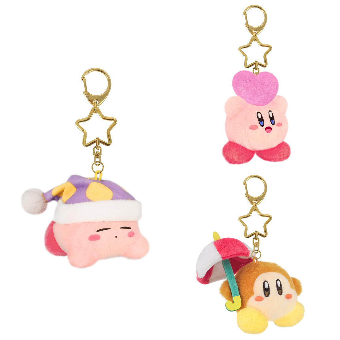 Kirby|Kirby Of The Stars Mascot Holder /Plush Keychain|6×6×5cm approx.