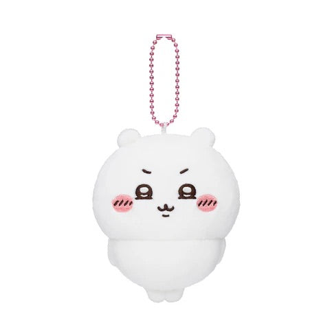 chiikawa|Moon Face Chiikawa Mascot Holder /Plush Keychain|H105×W80×D50mm approx