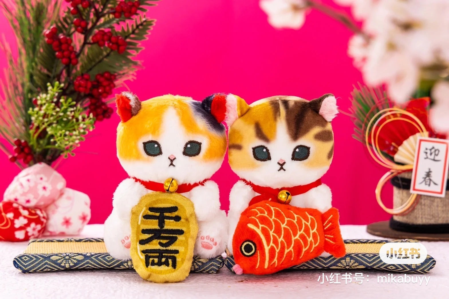 Mofusand|Monitor Plush Toy - Cat 鲨鱼猫鲷鱼猫毛绒玩偶摆件|約H120×W75×D110mm