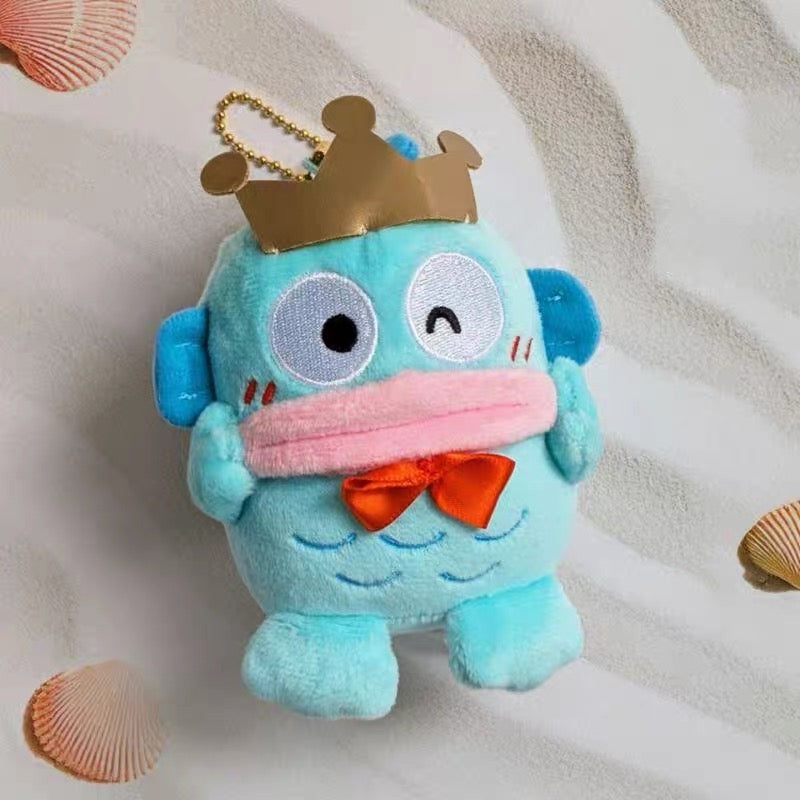 Sanrio|Hangyodon 40th Anniversary Limited Series Mascot Holder /Plush Keychain|H22cm Approx.