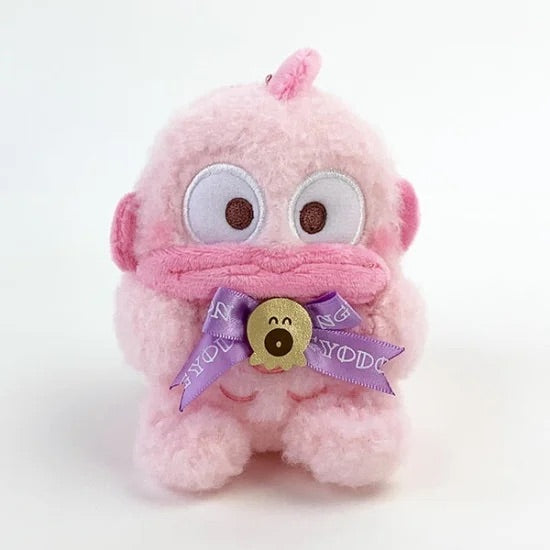 Sanrio|Hangyodon Pink Bithday Ball Chain Mascot Holder /Plush Keychain|H13×W10×D10cm approx.