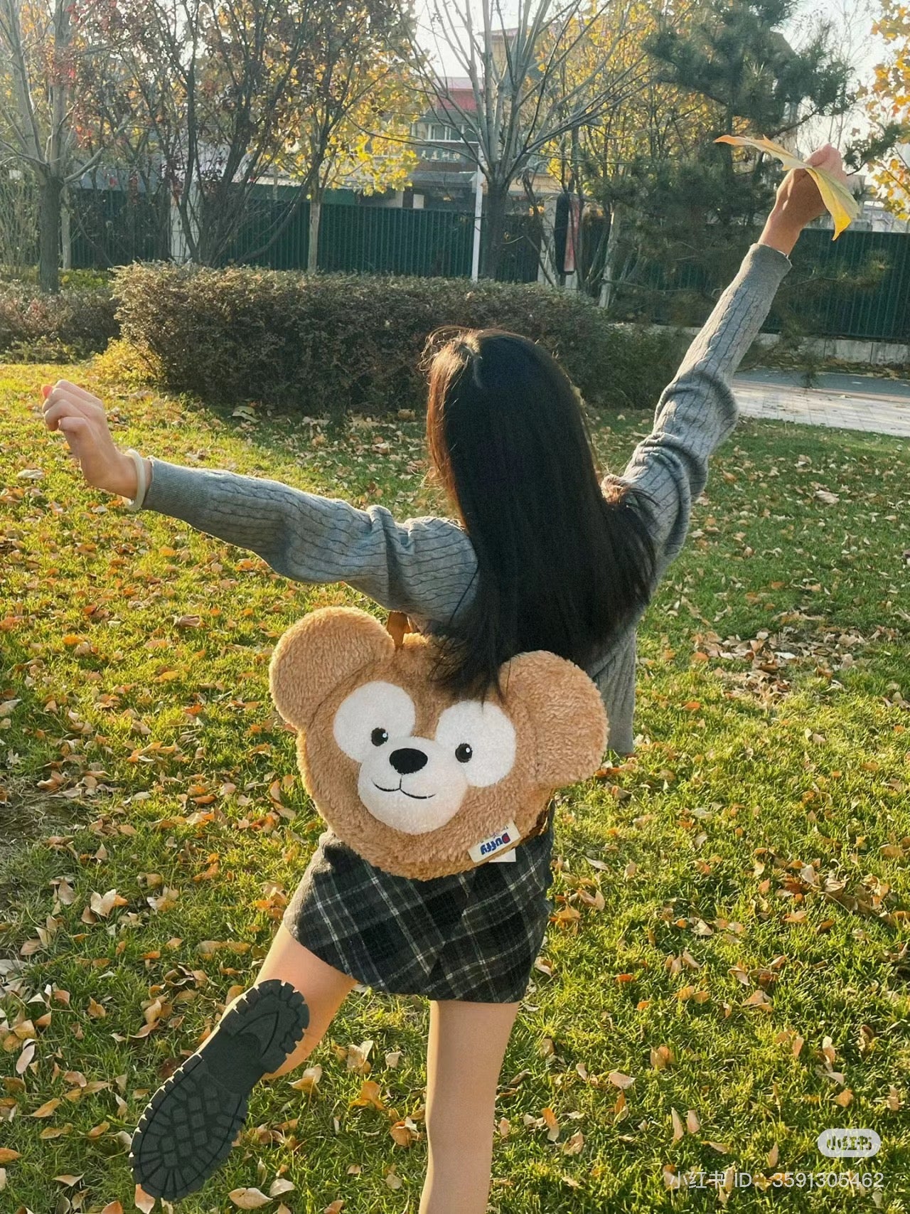 Disney SH|超萌毛绒大脸包/多种背法/可双肩背/斜挎/手拎