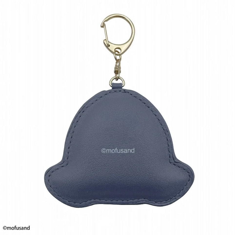 Mofusand|鲨鱼猫三角饭团式毛茸茸皮质感挂链/包挂|約H120×W90×D10mm