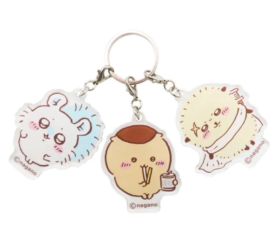 Chiikawa 吉伊卡哇|角色3连钥匙扣|約W55×H55mm