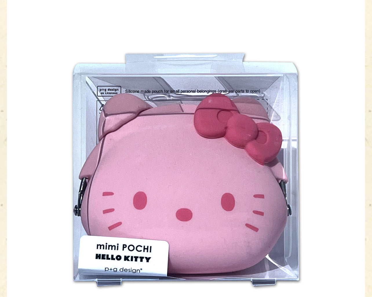 Sanrio|易清洗防水硅胶hellokitty大头零钱包|W9.7×H8.0×D4.7cm