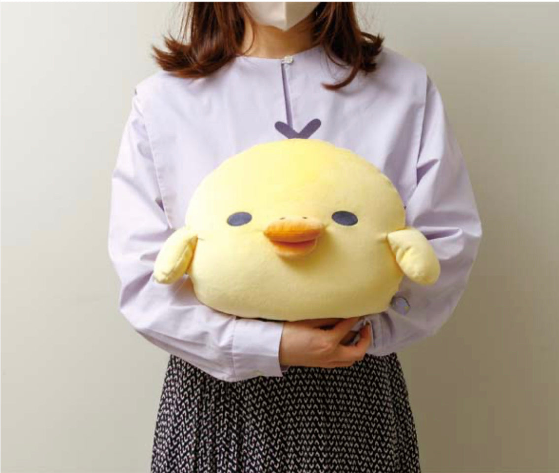 Rilakkuma轻松熊|晚安睡梦系列像云朵一样柔软的睡袋鼻孔鸡mochi抱枕/靠枕|约30*35*18cm