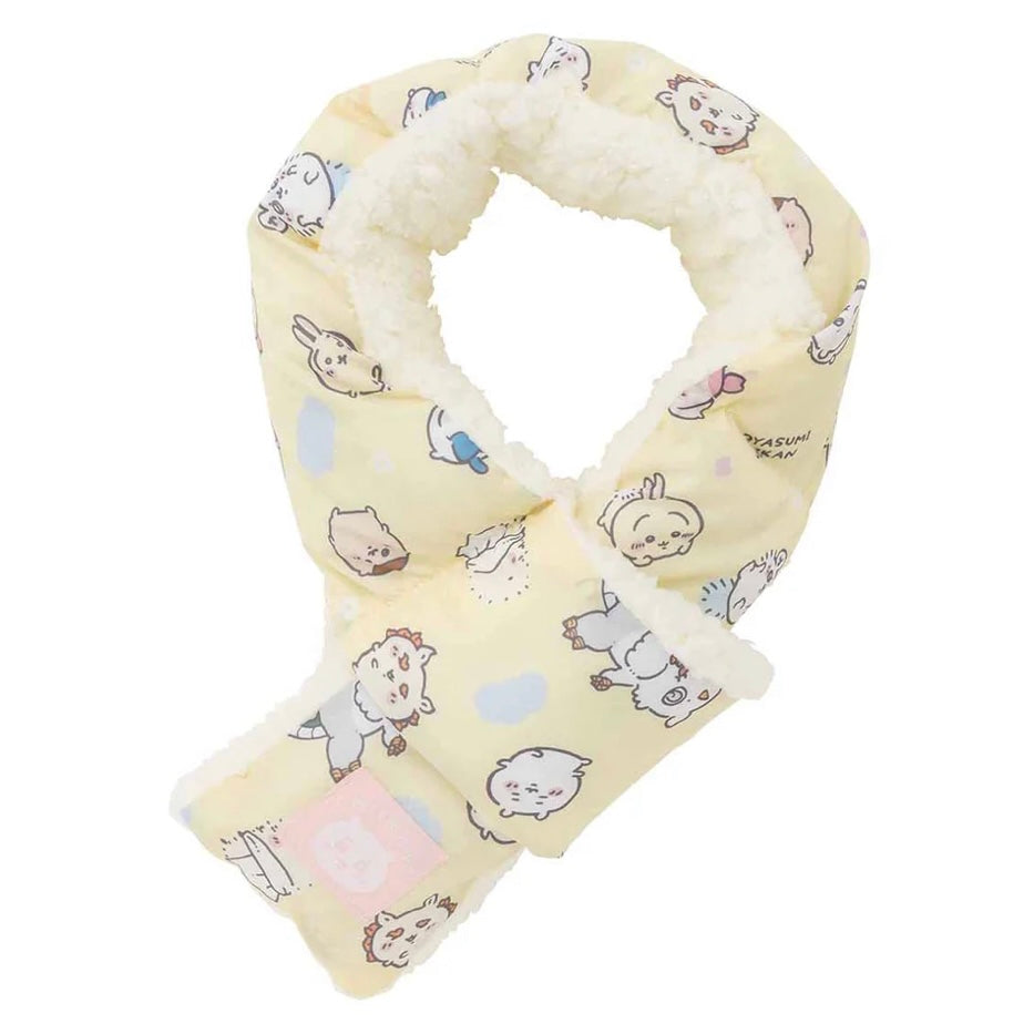 Chiikawa 吉伊卡哇|毛茸茸可爱印花围巾|約H110×W840mm