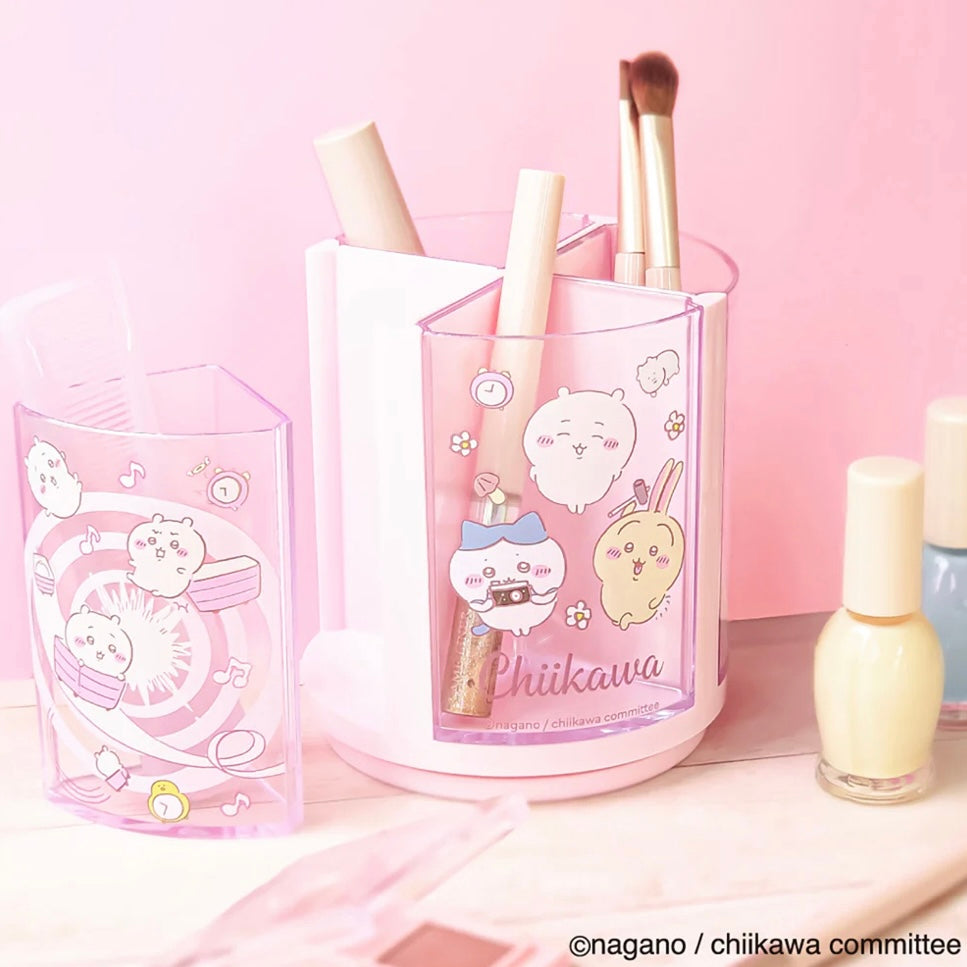 chiikawa|分格化妆刷收纳盒/笔筒|約直径100×H110mm