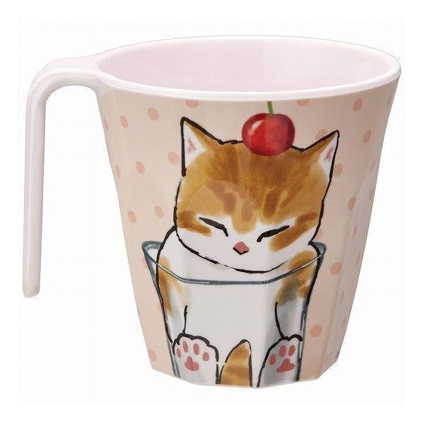 Mofusand|Melamine Tumbler - Cat : Mocha Ice Cream|300ml