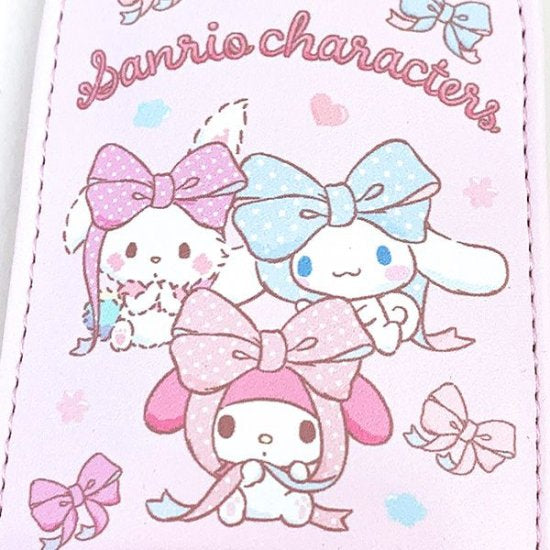 Sanrio|Pink Ribbon Key Case with Reel|70×125×8mm approx.