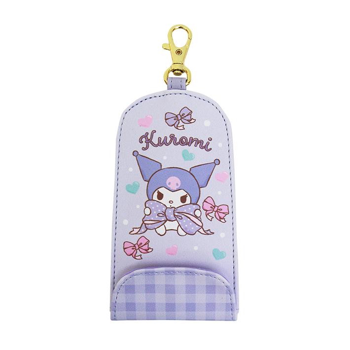 Sanrio|Pink Ribbon Key Case with Reel|70×125×8mm approx.