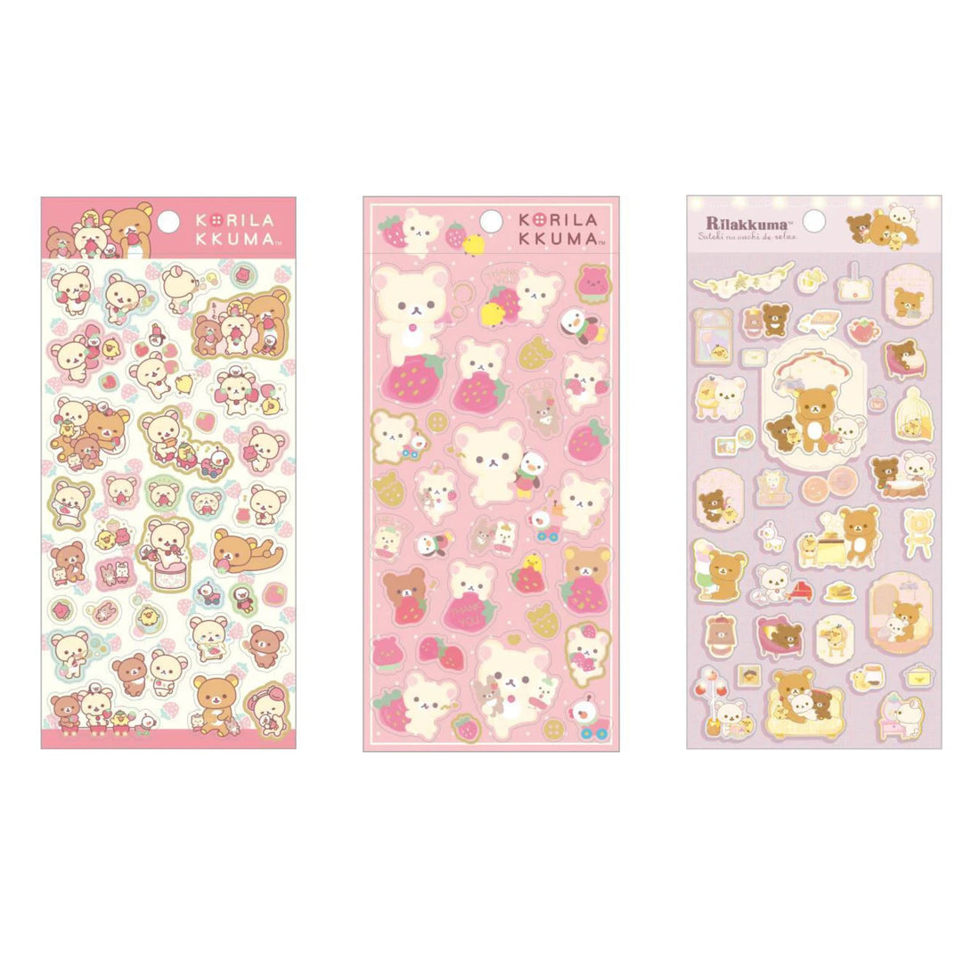 Rilakkuma|Sheet Sticker|200×95mm approx.