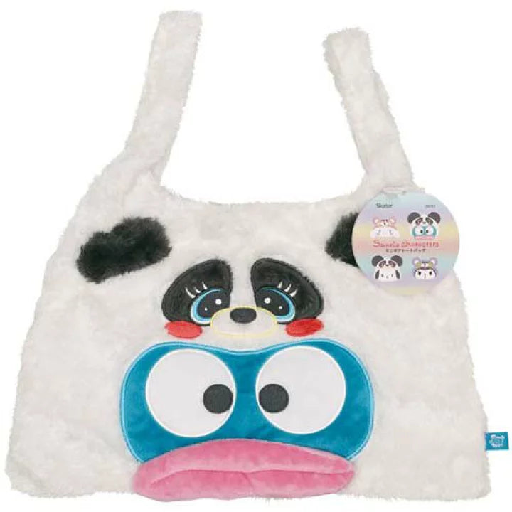 Sanrio|熊熊换装系列可爱毛茸茸手提包/收纳包/背后有小尾巴/防水满印内里|约280mm×360mm×130mm