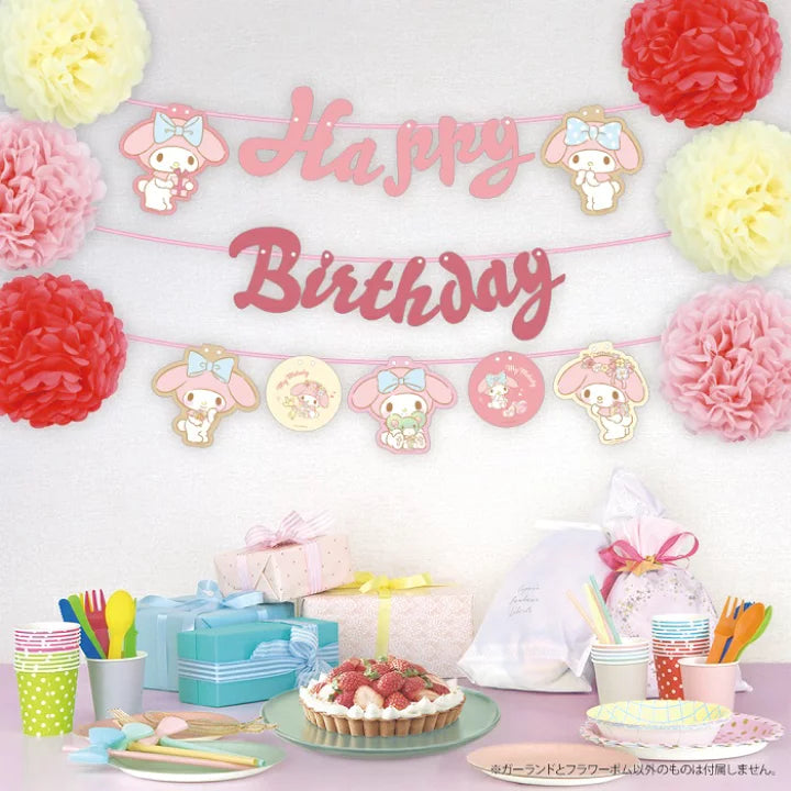Sanrio|派对/生日气氛悬挂装饰|可布置约W100×H100cm