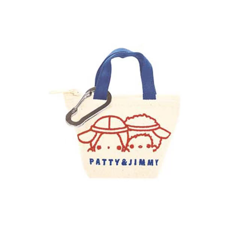 Sanrio|Mini Bag Charm Patty & Jimmy|12.2 x 10.5 x 1 cm approx.