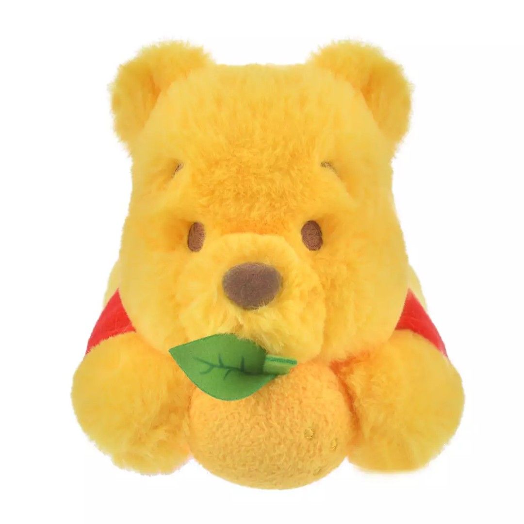 Disney|柚子噗噗2023限定小熊维尼毛绒笔袋|14*13*26cm