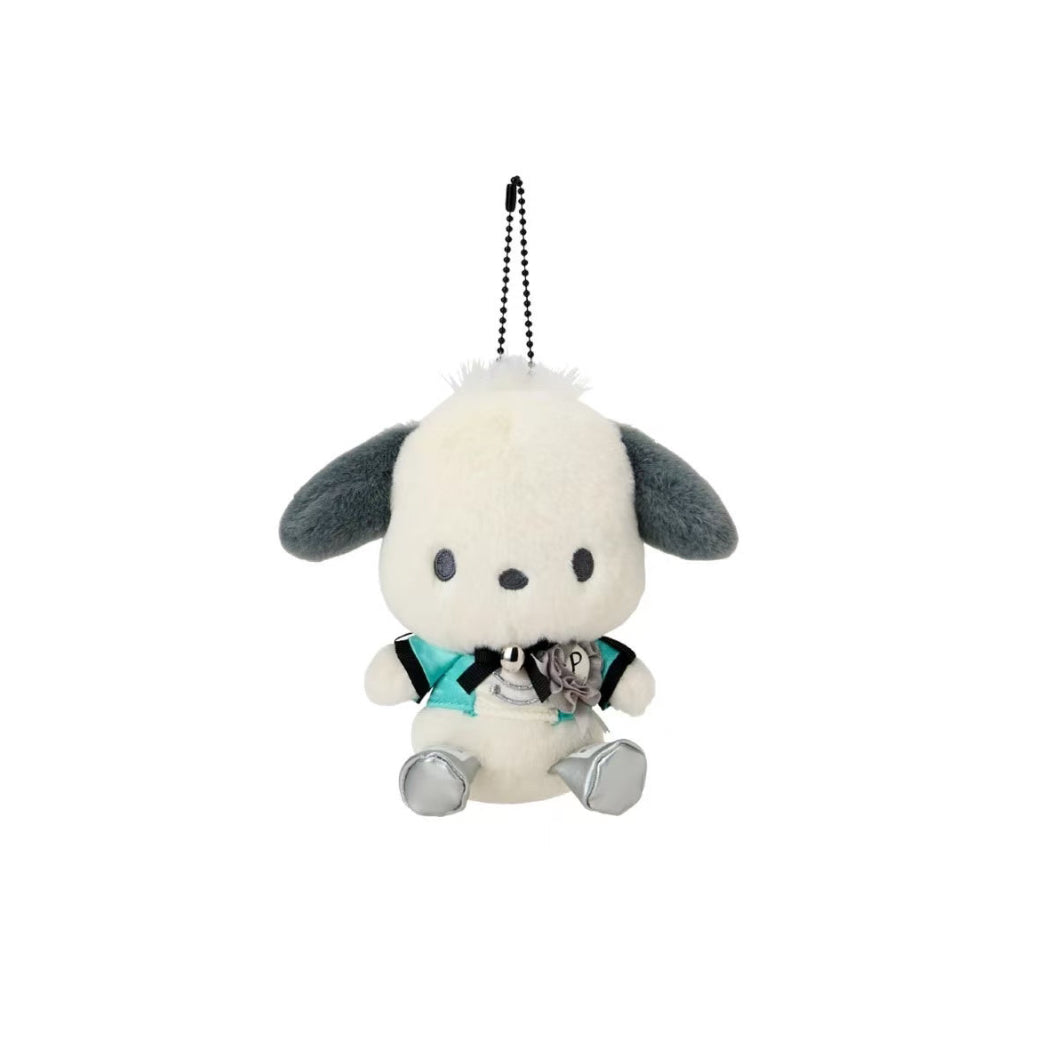 Sanrio|Pochacco Royal Jacket Mascot Holder /Plush Keychain|14×7×13cm approx.