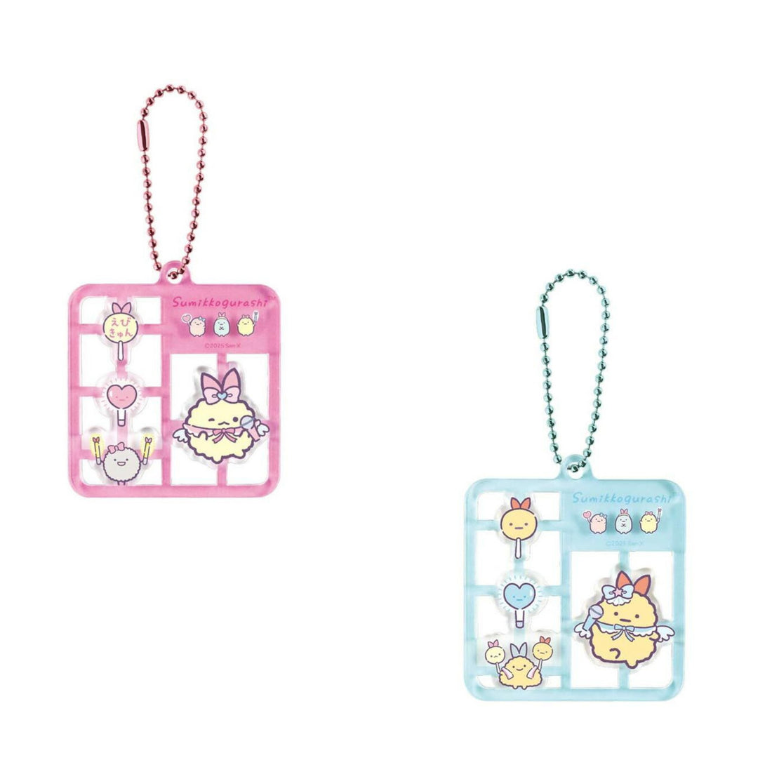 Sumikko gurashi|Angelic Idol Ebiten no Shippo Fried Shrimp Tail Acrylic Keychain|50×50×5mm approx.