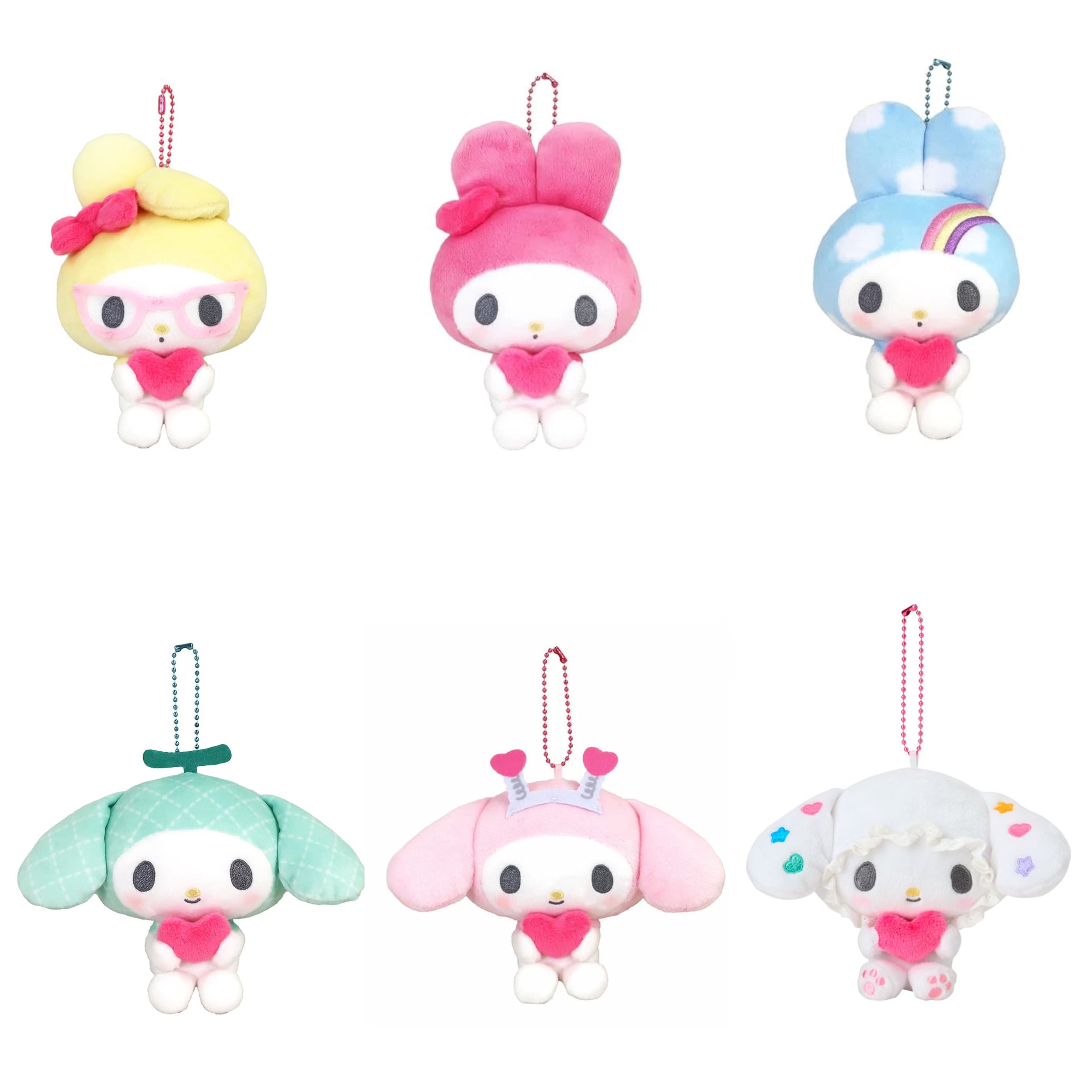 Sanrio|My Melody 50th Anniversary Mascot Holder /Plush Keychain|10×6.5×15cm approx.