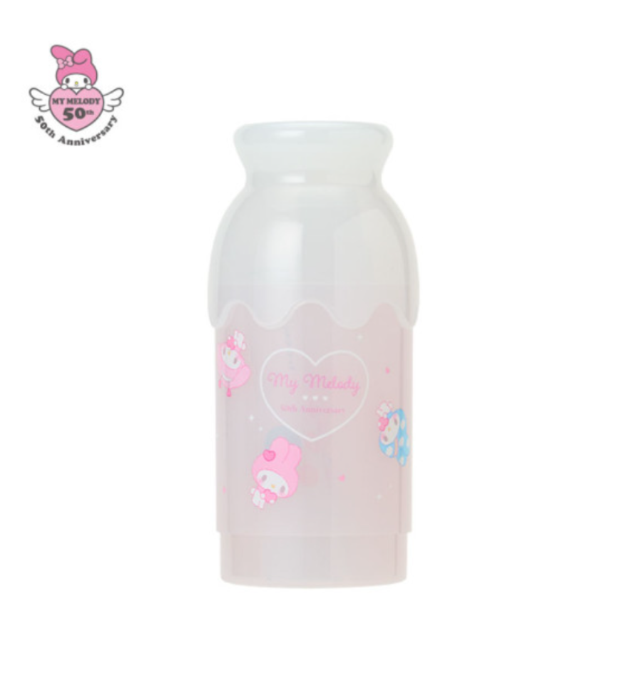 Sanrio|My Melody 50th Anniversary Milk Bottle Toothbrush Set|4.3×4.3×10.5cm approx.