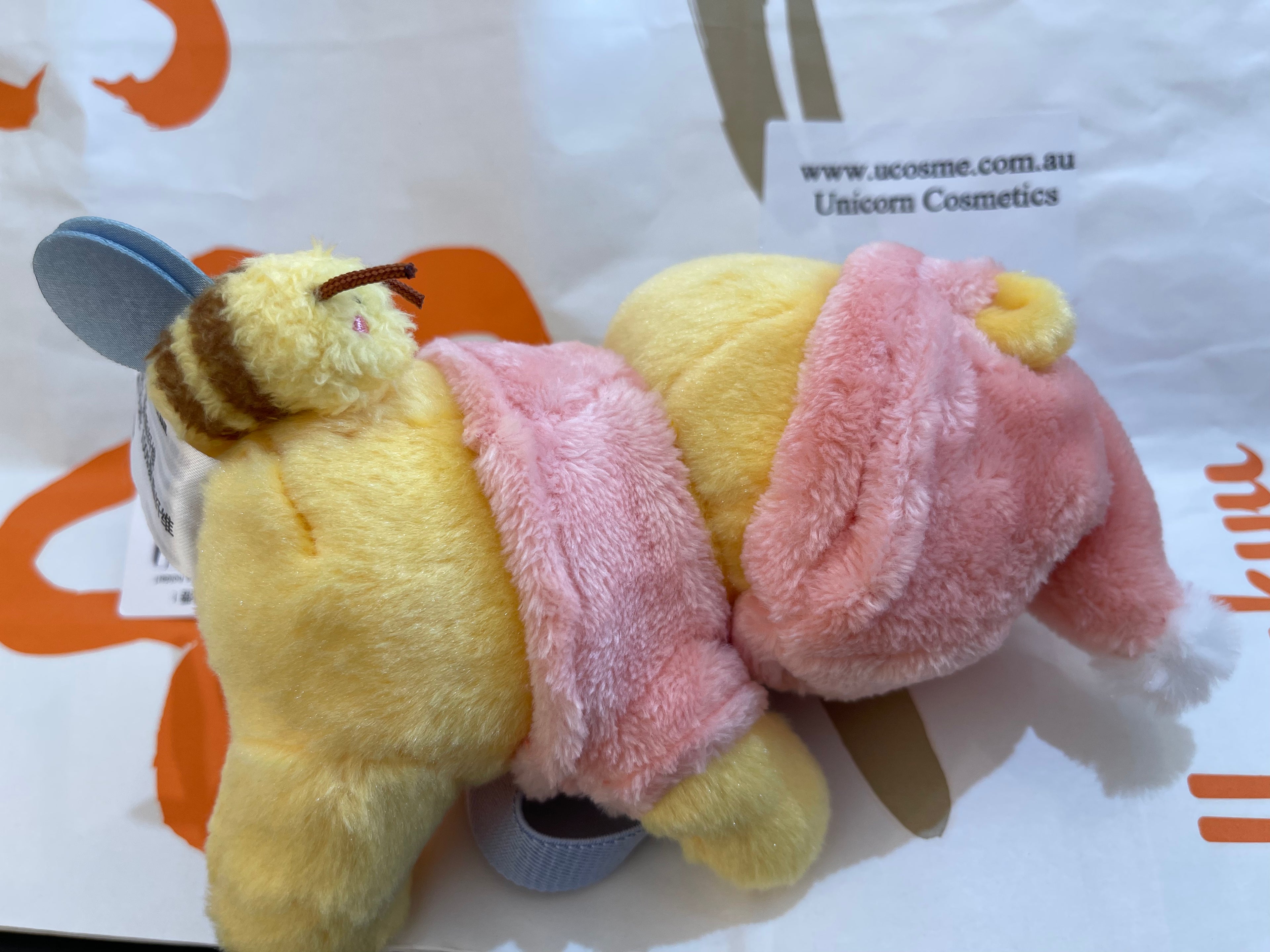 Disney SH|winnie the pooh居家维尼/晚安睡帽噗噗窗帘绑/窗帘挂/也可戴在手臂上|约20cm