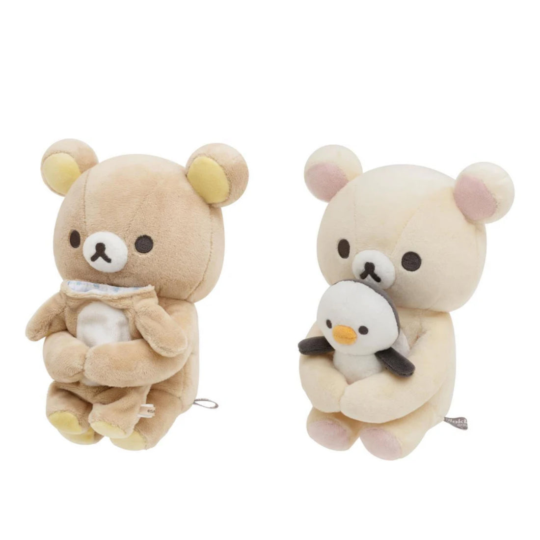 Rilakkuma轻松熊| Favorite Things Plush Smartphone Stand San-X毛绒玩偶手机支架/衣服和企鹅可分离|约180×140×110mm