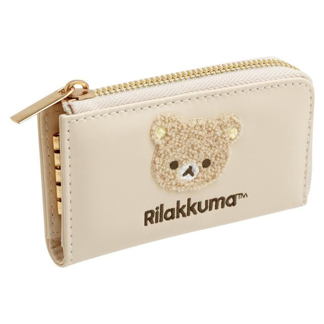 Rilakkuma轻松熊|cafe巧克力甜甜圈系列皮质感钥匙包|約H70×W120×D20mm