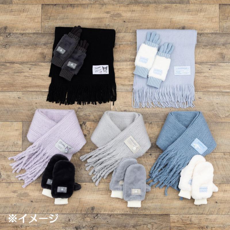 Sanrio|2 Way Faux Fur Muffler Gloves